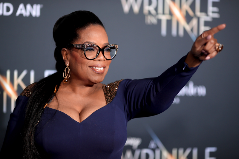 You get a premiere, and you get a premiere! Oprah greets fans of A Wrinkle in Time.